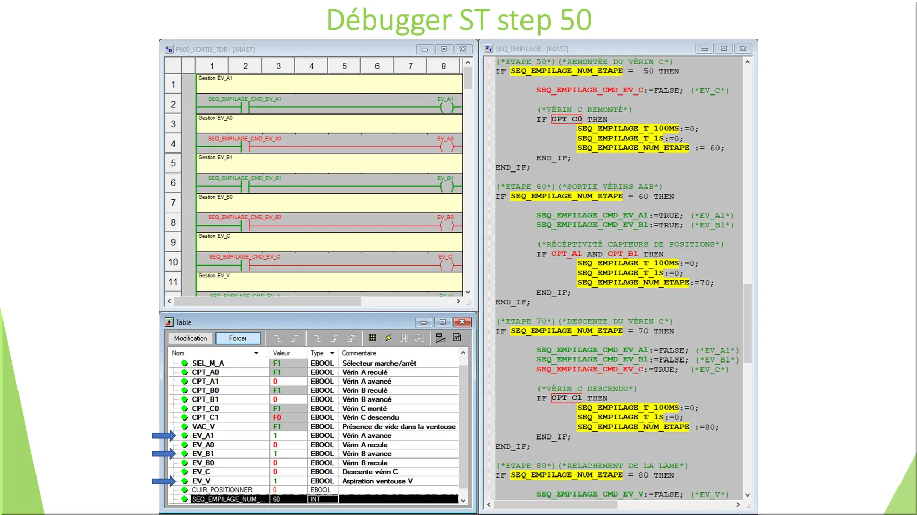 Débugger ST step 50